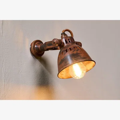 Nkuku Nkuku Tubu Brass Spot Light | Lights | Gold | 11.5 x 11 cm (Diameter)