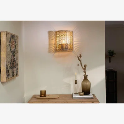 Nkuku Nkuku Noko Rattan Wall Lamp | Lights | Natural | Large