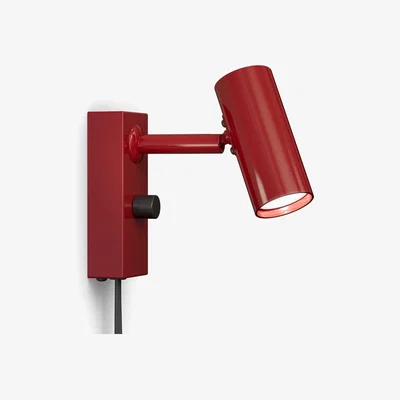 Nordic Nest Belid Cato wall lamp Glossy ruby red-matte black