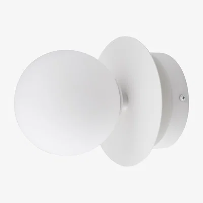 Nordic Nest Art Deco IP44 wall lamp/ceiling lamp White
