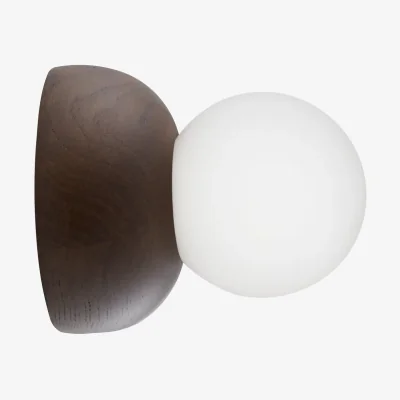 Nordic Nest Globen Lighting Torrano wall lamp/ceiling lamp 13 cm Brown stained oak