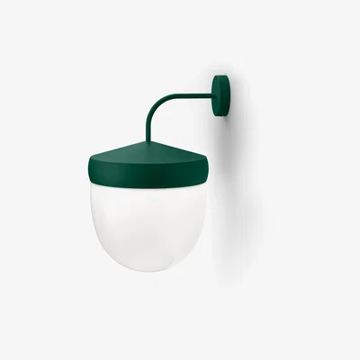 Nordic Nest Noon Pan wall lamp frosted 30 cm British racing green