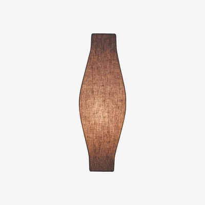 Nordic Nest Bsweden Stella wall lamp Light brown unbleached linen fabric white cord