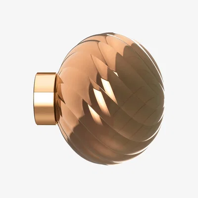 Nordic Nest Tom Dixon Whirl wall lamp Ø30 cm Copper