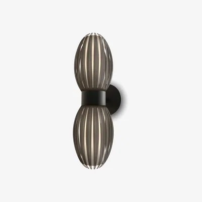 Nordic Nest Herstal Tentacle wall lamp duo 34 cm Black-Smoked