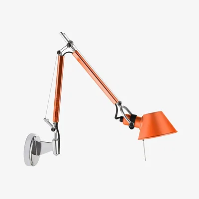 Nordic Nest Artemide Tolomeo Micro wall lamp - Anodized orange