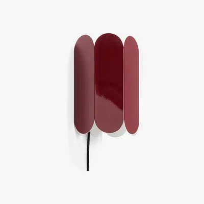 Nordic Nest Arcs wall switch wall lamp Auburn red