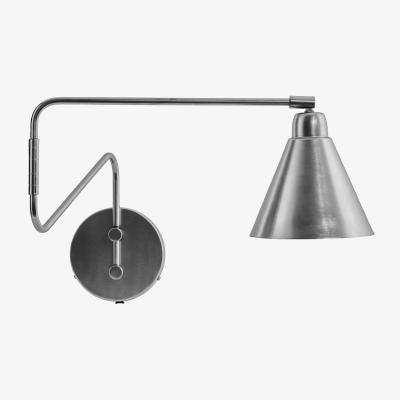 Nordic Nest House Doctor Game wall lamp brushed silver Large 76 cm