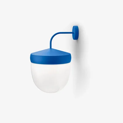 Nordic Nest Noon Pan wall lamp frosted 30 cm Blue