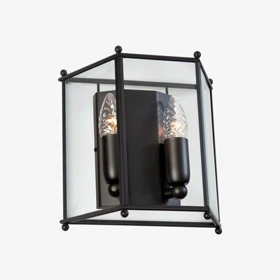Nordic Nest Konsthantverk Glimminge wall lamp Glass/black
