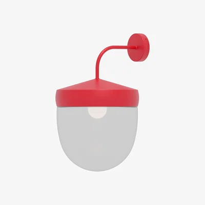 Nordic Nest Noon Pan wall lamp clear 30 cm Red