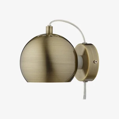Nordic Nest Frandsen Ball wall lamp Ø12 cm Antique Brass