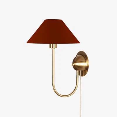 Nordic Nest Globen Lighting Iris wall lamp Burgundy