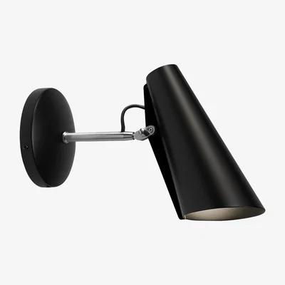 Nordic Nest Birdy wall lamp short black-steel