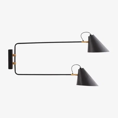 Nordic Nest Club wall lamp double arm