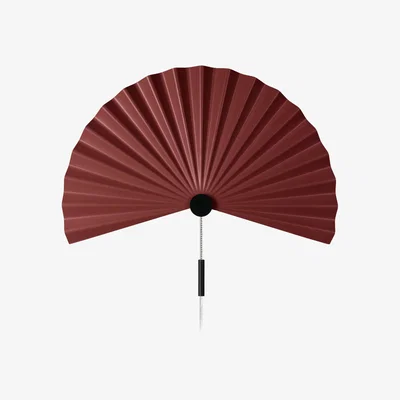 Nordic Nest Globen Lighting Zen wall lamp 50 cm Maroon-black