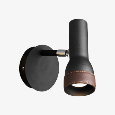 Nordic Nest Örsjö Belysning Talk wall lamp Black brown leather