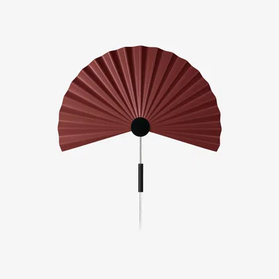 Nordic Nest Globen Lighting Zen wall lamp 35 cm Maroon-black
