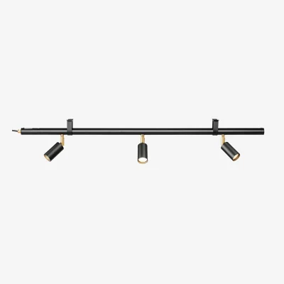 Nordic Nest Örsjö Belysning Starlight 3 wall and ceiling lamp Black textured lacquer RAL 9005