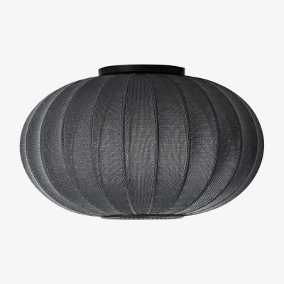 Nordic Nest Made By Hand Knit-Wit 57 Oval wall and ceiling lamp Black