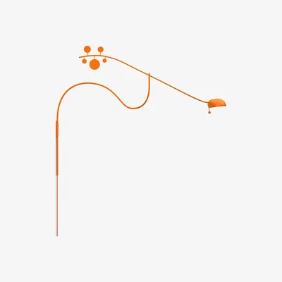 Nordic Nest Noon Juno wall lamp Orange-orange