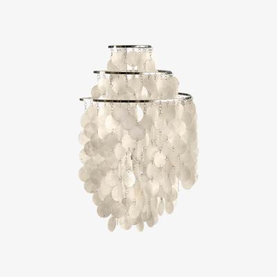 Nordic Nest Verpan Fun 1 WM wall lamp Mother of pearl chrome