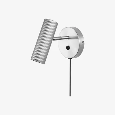 Nordic Nest Globen Lighting Hubble wall lamp Brushed steel
