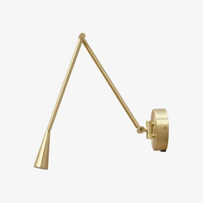 Nordic Nest 101 Copenhagen Snake wall lamp Brass