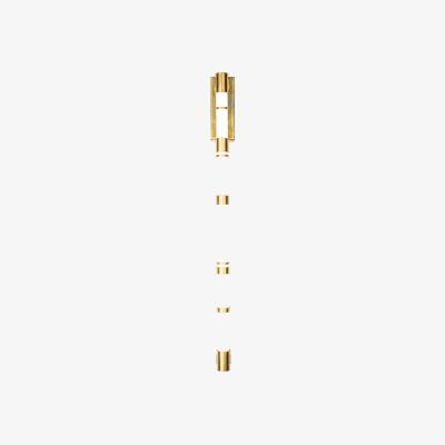 Nordic Nest Örsjö Belysning Stripe wall lamp Raw brass/opal white