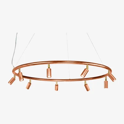 Nordic Nest Örsjö Belysning Starlight round wall and ceiling lamp Ø100 cm Raw copper