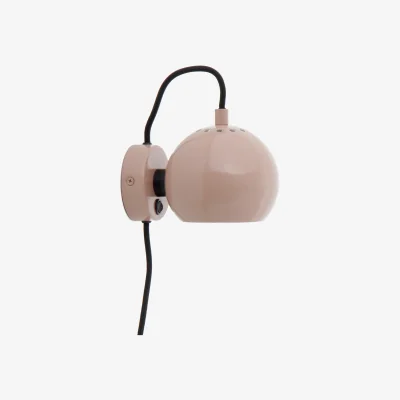 Nordic Nest Frandsen Ball Magnet wall lamp 10x12 cm Glossy nude
