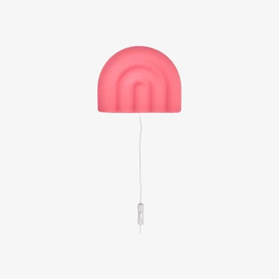 Nordic Nest OYOY Rainbow wall lamp Cherry red