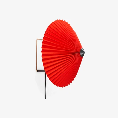Nordic Nest Matin wall lamp Ø38 cm Bright red shade