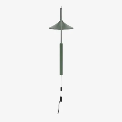 Nordic Nest FDB Møbler U17 Hasle wall lamp Olive green 134 cm