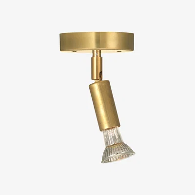 Nordic Nest Örsjö Belysning Star 1 Wall lamp/Ceiling lamp Raw brass with terminal block