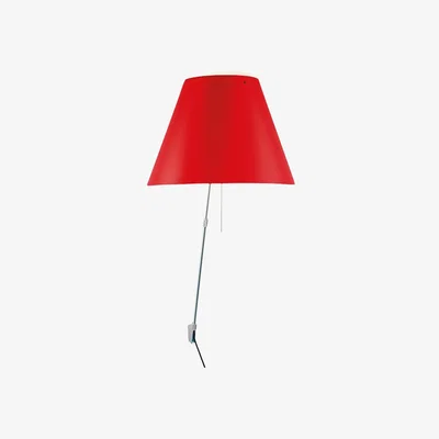 Nordic Nest Luceplan Costanza D13 a wall lamp Primary red