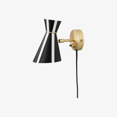 Nordic Nest Warm Nordic Bloom wall lamp Black noir/warm white stripe