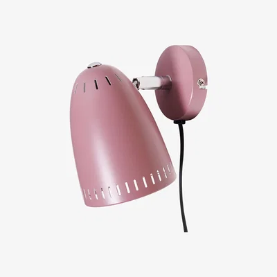 Nordic Nest Dynamo wall lamp short arm matte dusty rose (pink)