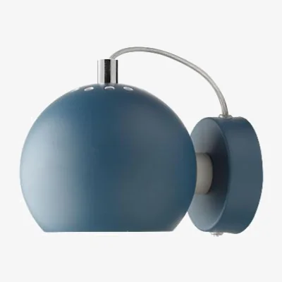 Nordic Nest Frandsen Ball wall lamp Ø12 cm Blue