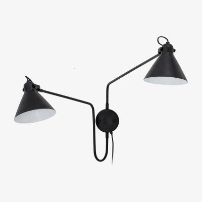 Nordic Nest Bloomingville Felicity wall lamp - double arm Black iron