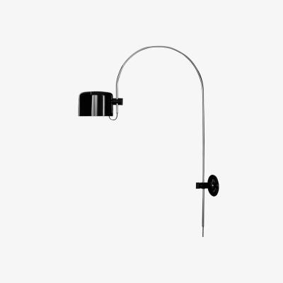 Nordic Nest Oluce Coupé 1158 wall lamp Black chrome stand
