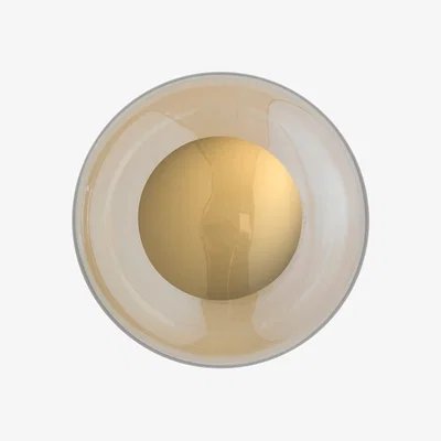 Nordic Nest EBB & FLOW Horizon surface wall lamp Golden smoke Ø25 cm