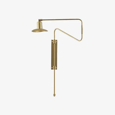 Nordic Nest House Doctor Swing wall lamp Brass