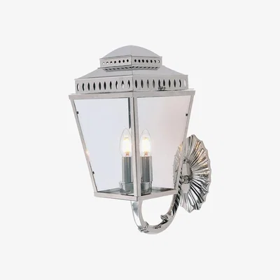 Olivia's Elstead Mansion House 3 Light Wall Light Polished Nickel