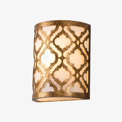Olivia's Elstead Arabella 1 Light Wall Light Distressed Gold