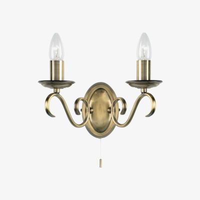 Olivia's Gallery Direct Bernice Wall Light Antique Brass