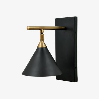 Olivia's Olivia's Netty Wall Lamp in Matt Black and Antiuqe Brass