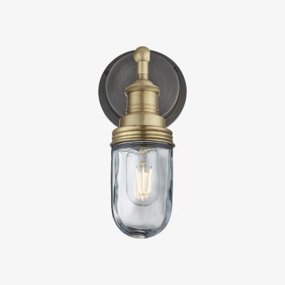 Olivia's Industville Brooklyn Outdoor & Bathroom Wall Light - Brass
