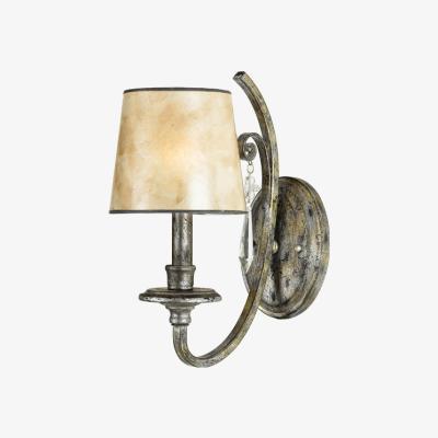 Olivia's Elstead Kendra 1 Light Wall Light Mottled Silver