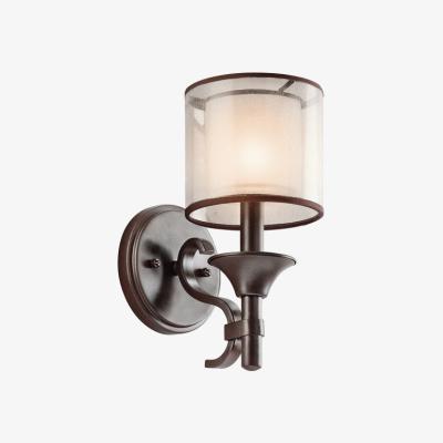 Olivia's Elstead Lacey 1 Light Wall Light Mission Bronze